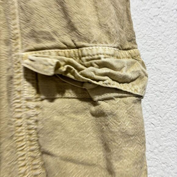Anthropologie Daily Practice Cargo Pockets Jogger Pants Beige Medium High-Rise - Picture 4 of 10